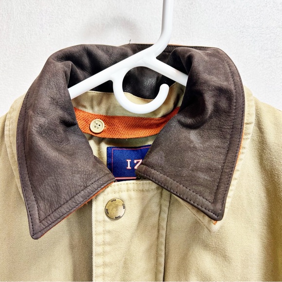 IZOD Vintage Chore Coat Barn Jacket Mens Size Large Western Field Canvas Utility - Picture 4 of 16